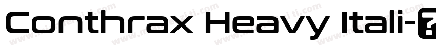 Conthrax Heavy Itali字体转换